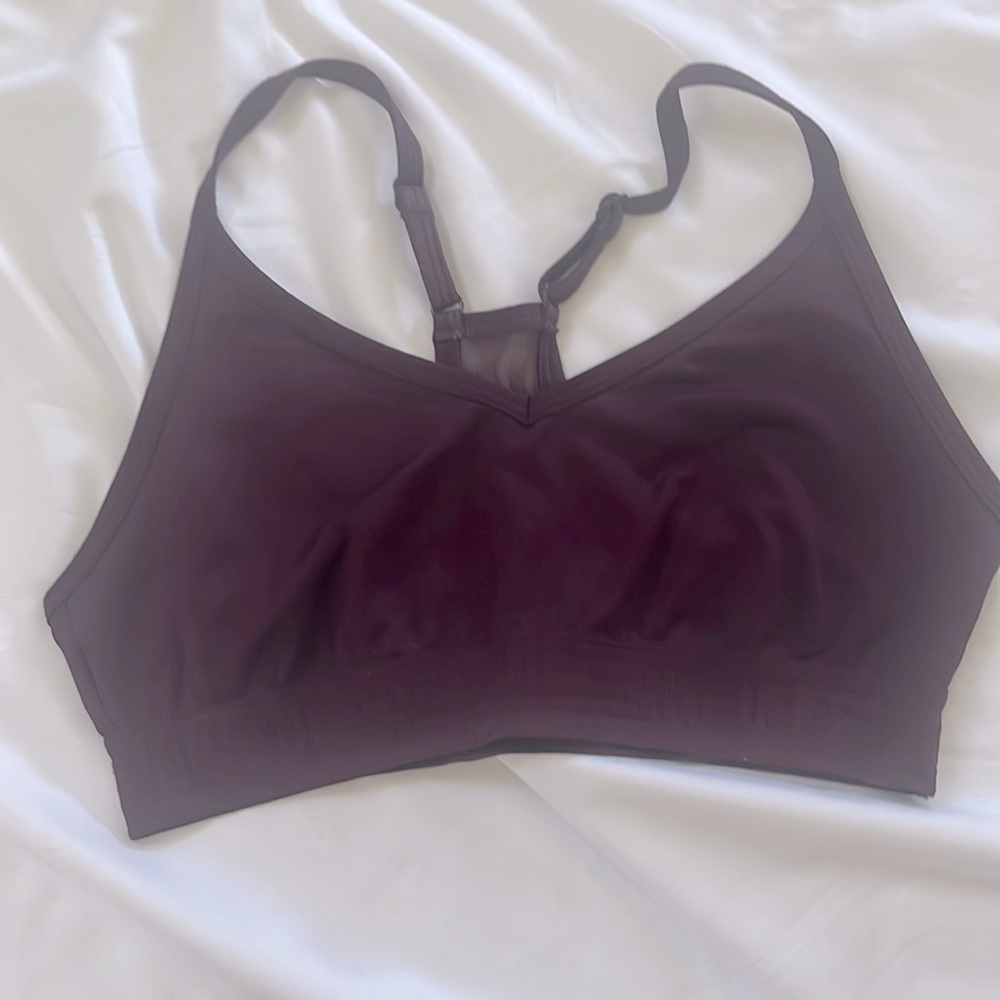 Pink sports bra